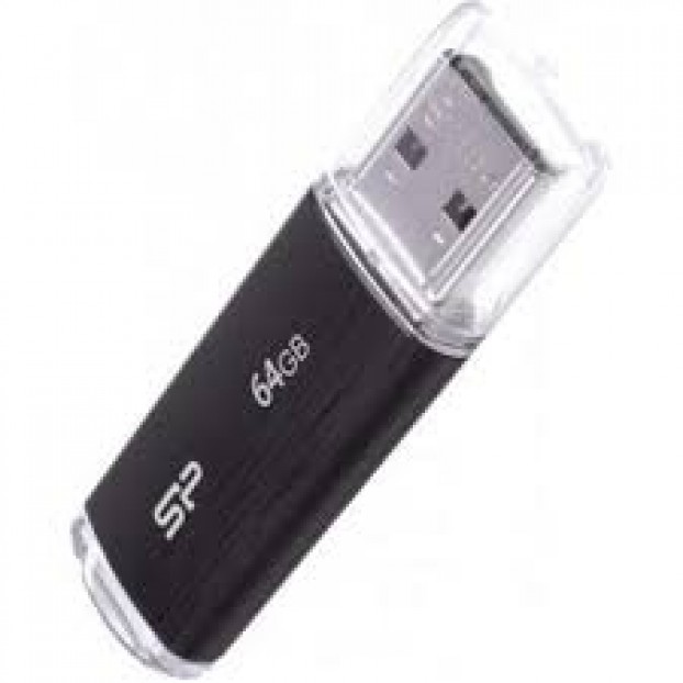 64GB  USB  Ultima U02 Black USB 2.0 (SP064GBUF2U02V1K)USB